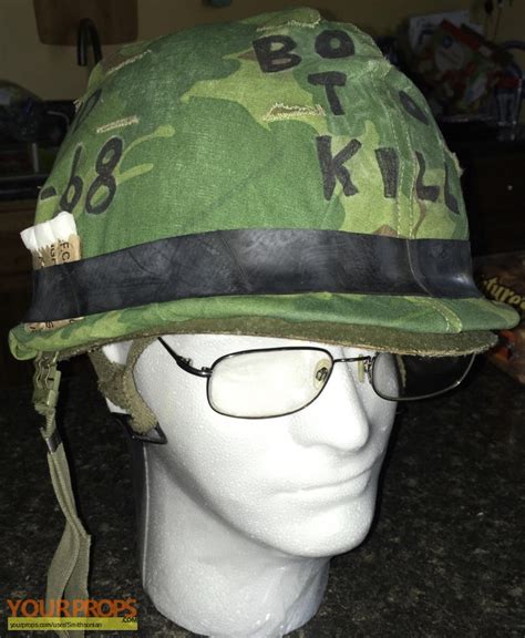 Full Metal Jacket, Pvt. Joker’s helmet from FMJ 